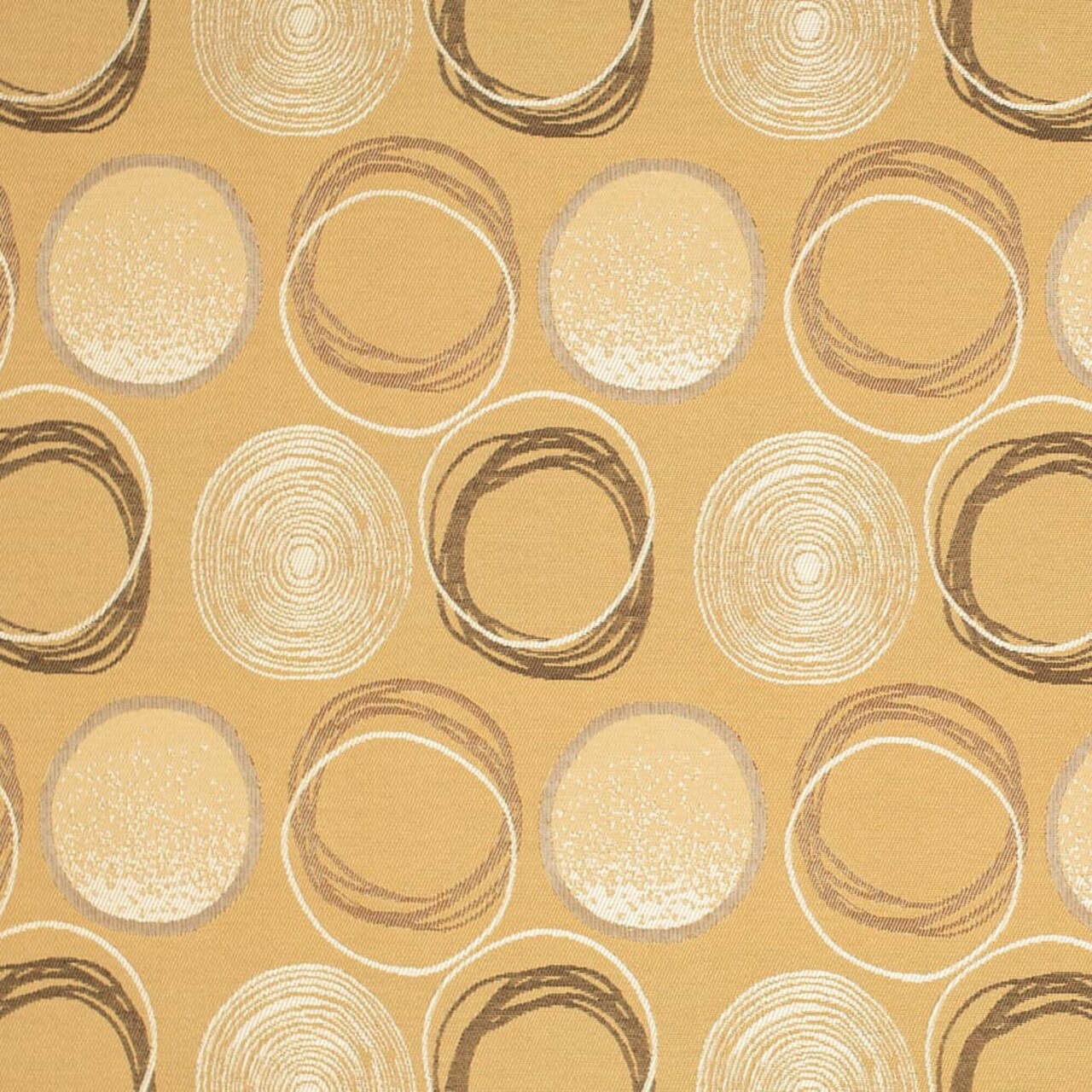 Goldenrod - Brown,gold Yellow Abstract Geometric Upholstery Fabric 54 Inches"